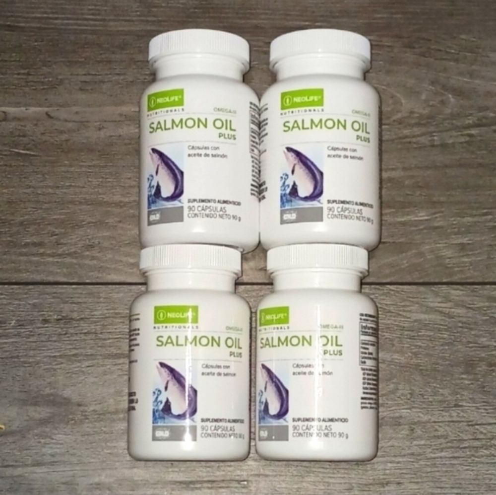 4pack NeoLife Omega III Salmon Oil Plus 90 softgels